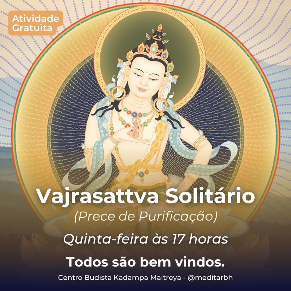 Meditação e Recitação de Vajrasattva Solitário